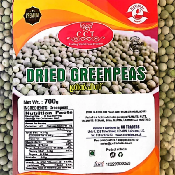 Cct Dried Greenpeas 700G